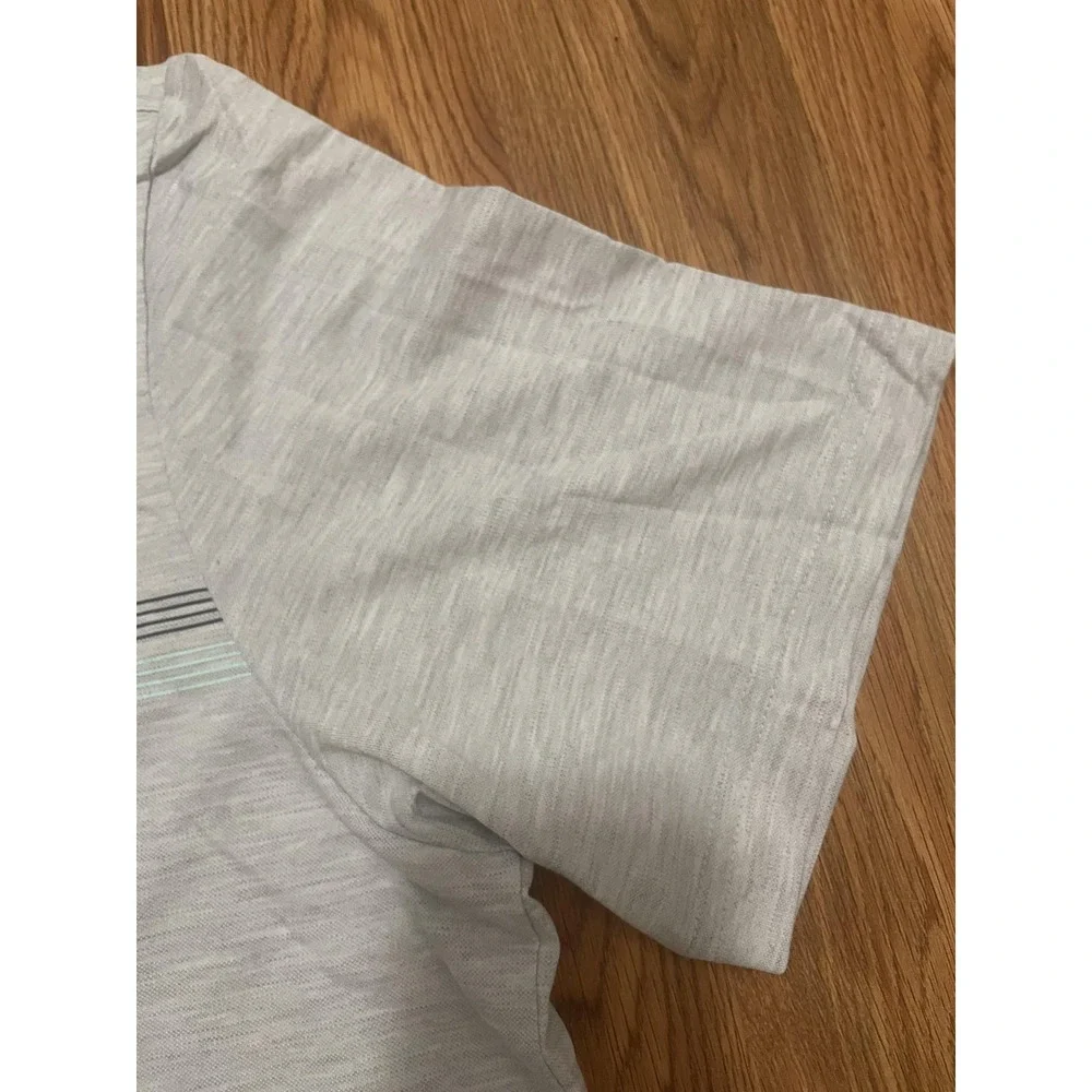 TravisMathew Polo Golf Shirt Mens XL Performance Stretch Heather Stripe